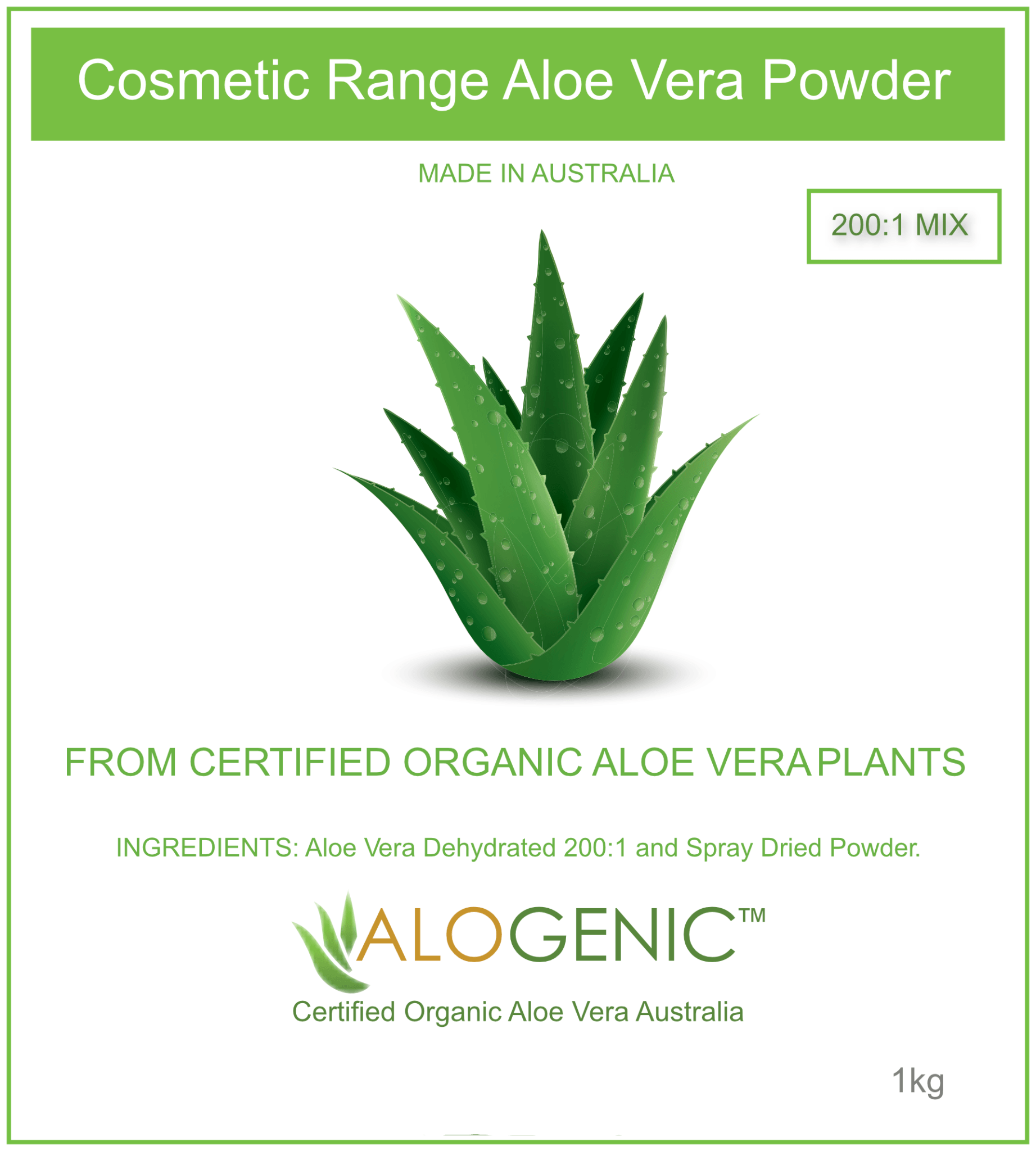 Cosmetic Grade Aloe Vera High Quality Powder
